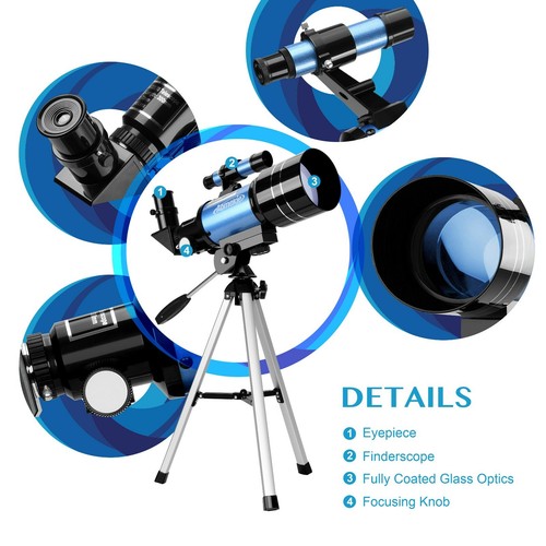 30070 Telescope 15-150X W/ Tripod Phone Adapter for Moon Watching Beginner Gift - Picture 7 of 11