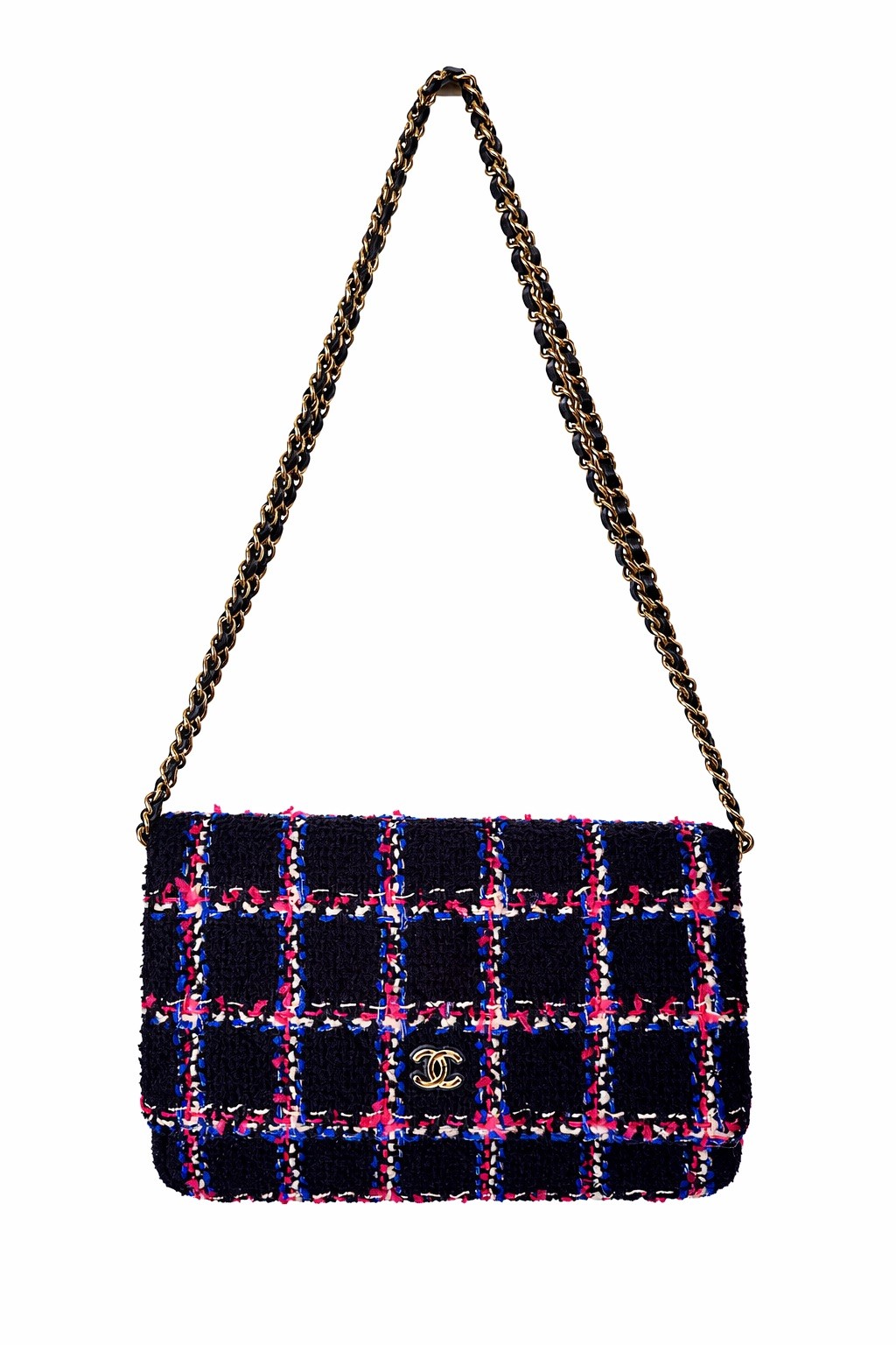 Chanel Wallet on Chain WOC bag NEW Tweed Unique 