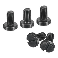 Black Oxide Slotted Button Head Screws, 10Pcs 6-48 x 1/4"  Machine Screw