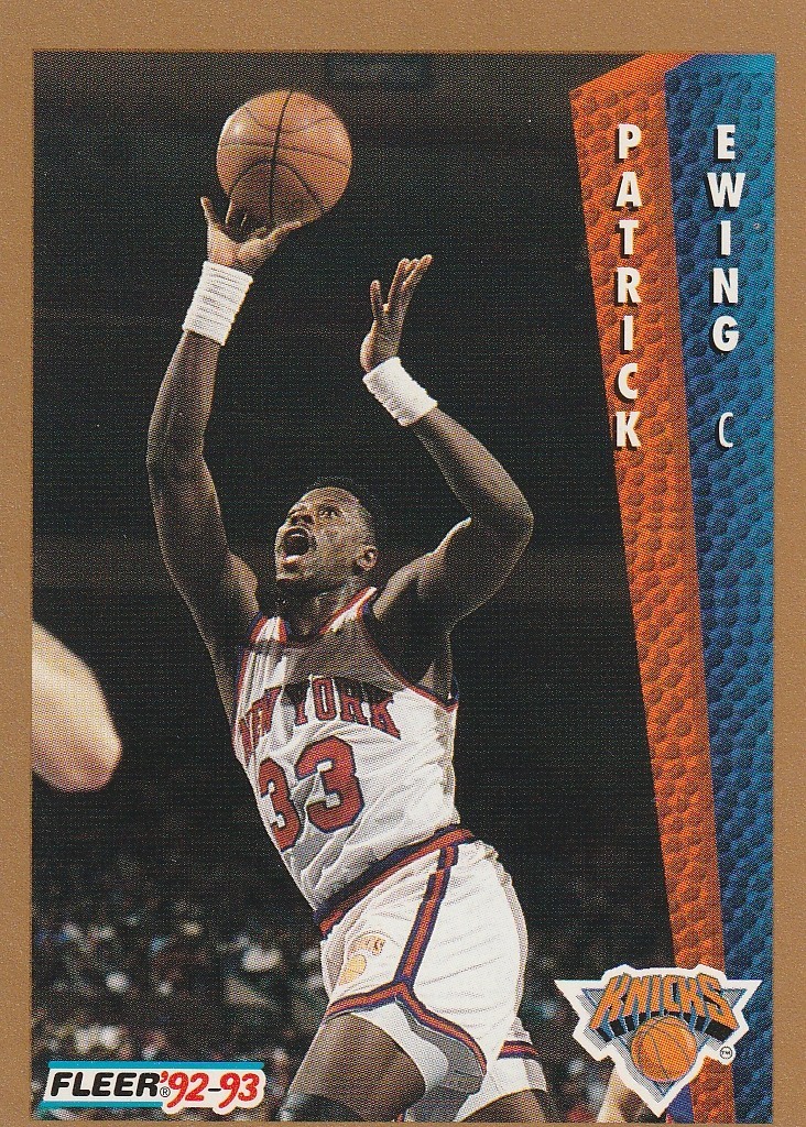 1992-93 Fleer Drake's #35 Patrick Ewing