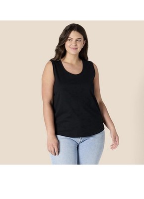 Amazon Essentials 2 Pack Women's 100% Cotton Sleeveless Tank Plus Size XXL Blk