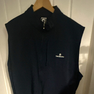 FootJoy Men’s Full Zip Sleeveless Softshell Golf Gilet Black Size L