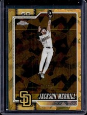 2026 Topps Chrome Sapphire Jackson Merrill Gold Refractor #/50 Padres
