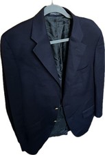 Polo by Ralph Lauren Navy Wool Twill Blazer 40R Single-Breasted Two-Button