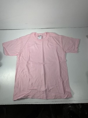 Jerzees T-Shirt Pink knit Tee Size Medium 10 - 12 Lot Of 4