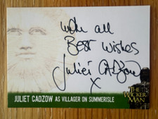 THE WICKER MAN TRADING CARD COLLECTION: AUTOGRAPH CARD: JULIET CADZOW JC1 - V1