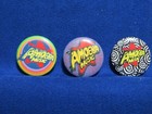 VINTAGE AMOEBA MUSIC 3 DIFFERENT PIN BACK BUTTONS — photo 2