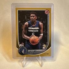 2025-26  Bowman  #103 Anthony Edwards  Gold /50