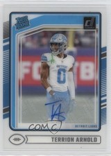 2024 Panini Clearly Donruss Rated Rookie Auto Terrion Arnold #85 Auto 1oa8
