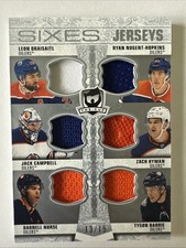 2022-23 The Cup Sixes Patch Jersey Oilers Draisaitl Hyman Nurse Nugent-Hop /15