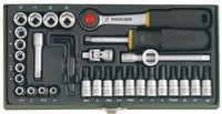 Proxxon Feinmechaniker-SteckschlüSselsatz 36-Teilig Mit 1/4'' Ratsche 23080 Neu