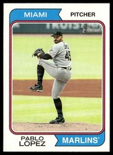 2023 Topps Heritage Pablo López Miami Marlins #341