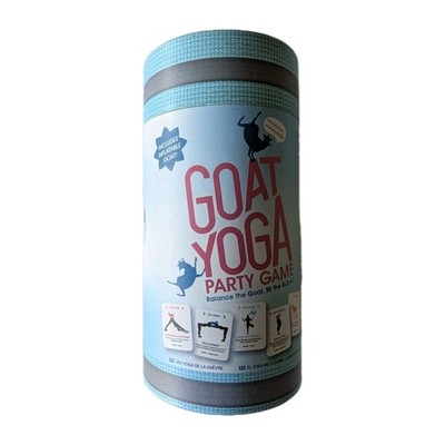 Goat Yoga Party Game by Kikkerland Brand New Complete Set w/ Inflatable Goat