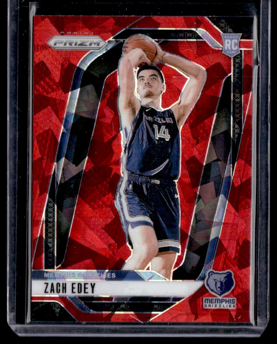 ZACH EDEY 2024-25 PANINI PRIZM RED ICE RC MEMPHIS GRIZZLIES #249