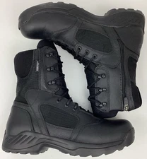 Danner Kinetic Men's 8" Leather Nylon WP Side Zip Black Boots Black Size 9.5 EE