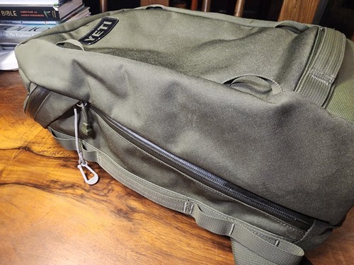Yeti Crossroads Backpack 18"x12" Camp Green Limited Edition w/ Tumbler Bundle - Picture 2 of 15