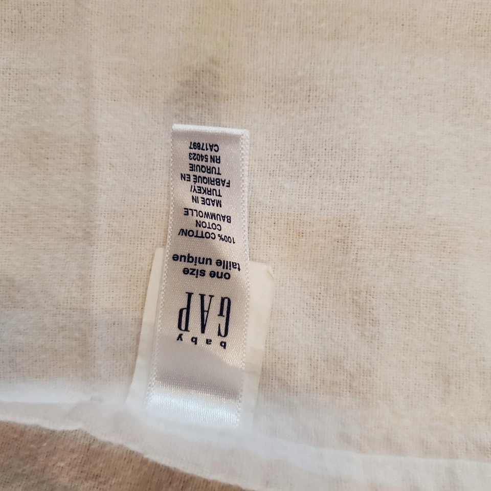 Manta de recepción de seguridad vintage GAP Baby rosa/rayas para bebé Foto 3 de 4