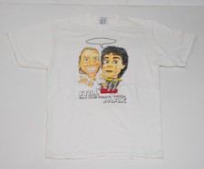 True Vintage 80s Caricature Single Stitch Cartoon T Shirt Size XL On the Road