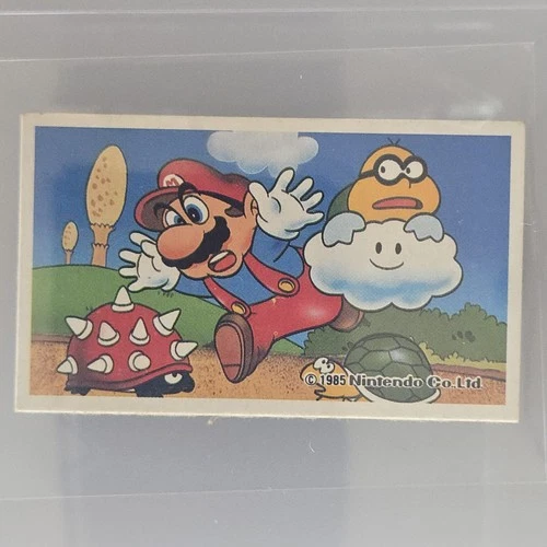 1985 Famicom Super Mario Bros. Menko Card - Mario, Spiny, Rare Vintage