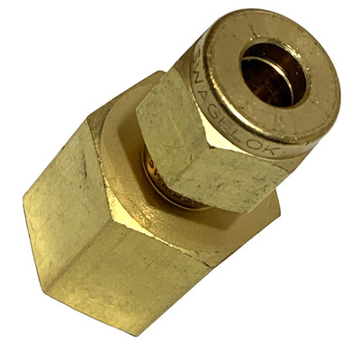 3 Swagelok Brass Connector Fitting 1/4'' OD Tube x 1/4'' Female NPT, B-400-7-4 $25