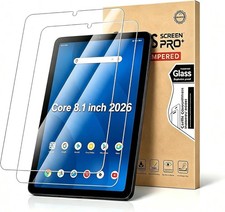 For Onn 8.1 inch Tablet Gen 5 2026 Model Tempered Glass Saver Screen Protector