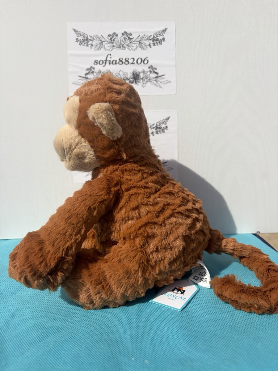 AUTHENTIC Jellycat Medium Fuddlewuddle Monkey- NWT Retired- FAST