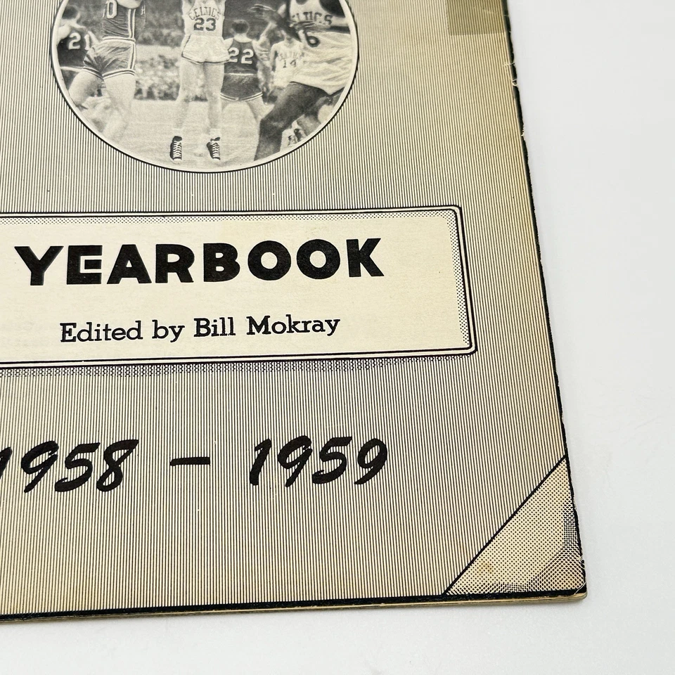 1958-59 BOSTON CELTICS Yearbook Bob Cousy Bill Russell ORIGINAL - Image 3 of 4