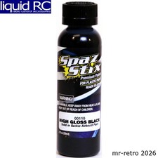 Spaz Stix 00110 High Gloss Black/Backer Airbrush Ready Paint 2oz Bottle