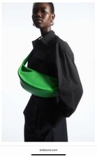 COS Authentic Original Sling Crossbody Bag Leather Botanic Green Immaculate