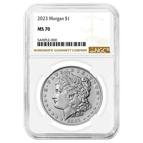 2023 $1 Morgan Silver Dollar NGC MS70 Brown Label