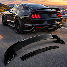 Gt350r Style Glossy Black Rear Wing Trunk Spoiler For Ford Mustang 2015-2023