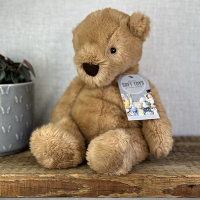 Jellycat Medium Benjamin Bear - Ahorn Farbe größer Beanie Bär Plüschbär 14 Zoll