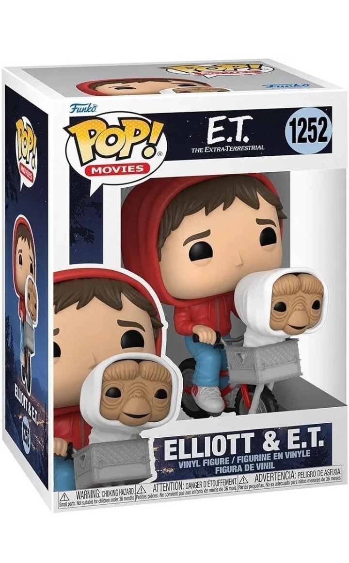 Elliot & E.T. Vinyl Figure E.T. the Extraterrestrial # 1252 Funko Pop