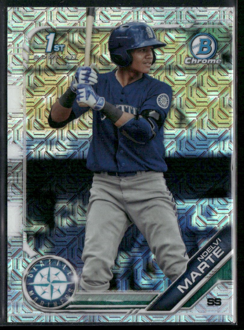 Noelvi Marte 2019 Bowman #BCP-97 Chrome Prospects Mojo Refractors Mariners
