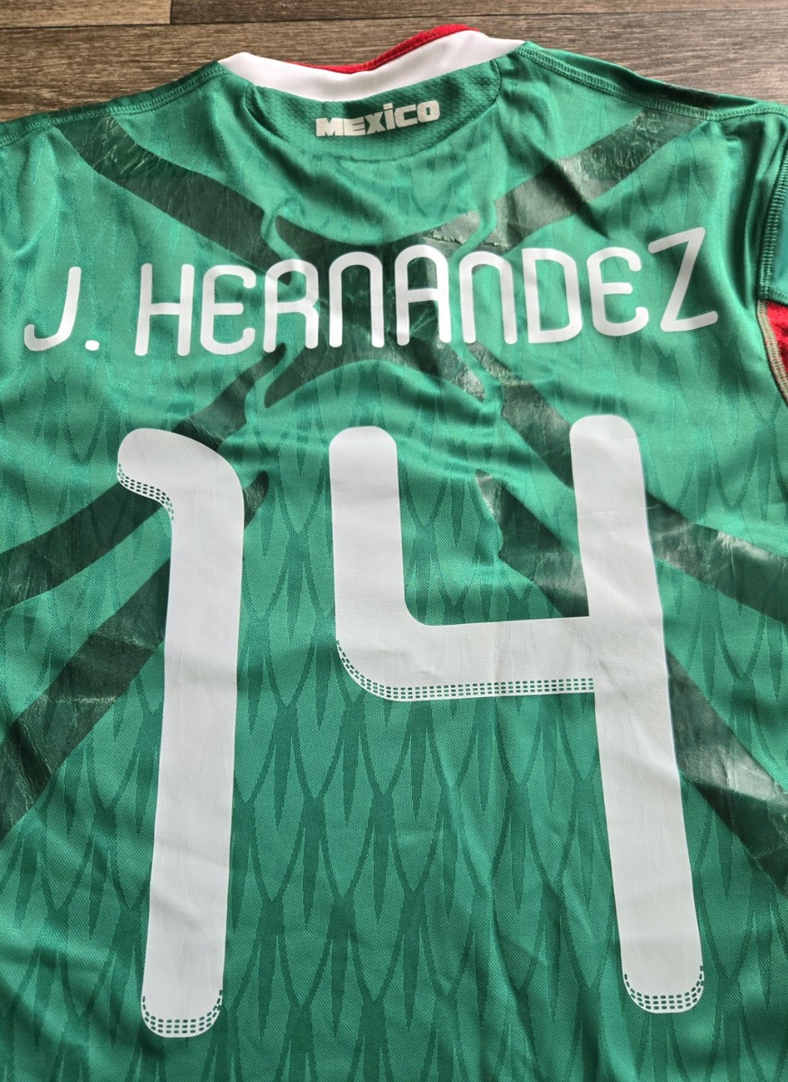 Adidas Mexico 2010 World Cup Home Chicharito Techfit Jersey Size