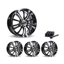 4x100 Set Of 4 16 Rims Black Alloy Wheel Fits 2002-07 Suzuki Aerio Oet5 Rtx 4x100 Set Of 4 16 Rims Black Alloy Wheel Fits 2002-07 Suzuki Aerio Oet5 Rtx