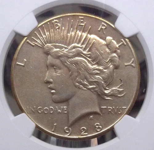 1928 "P" Peace SILVER Dollar $1 NGC Unc Details #007 🗝️Uncirculated ECC&C, Inc.