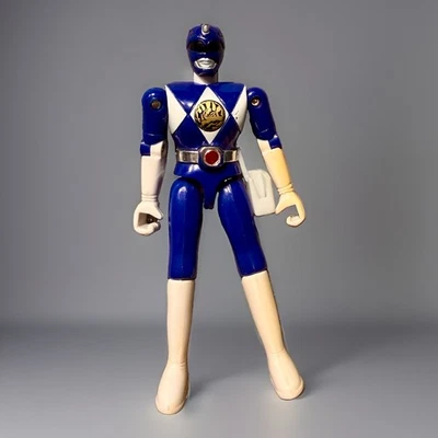 1993 Bandai Mighty Morphin’ Power Rangers Blue 4.5" Action figure w/logo - Image 1 of 2
