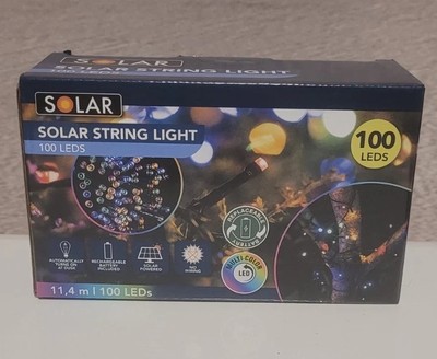 Outdoor Solar Lichterkette Multicolor 100 LED Außen Solarleuchte Garten 