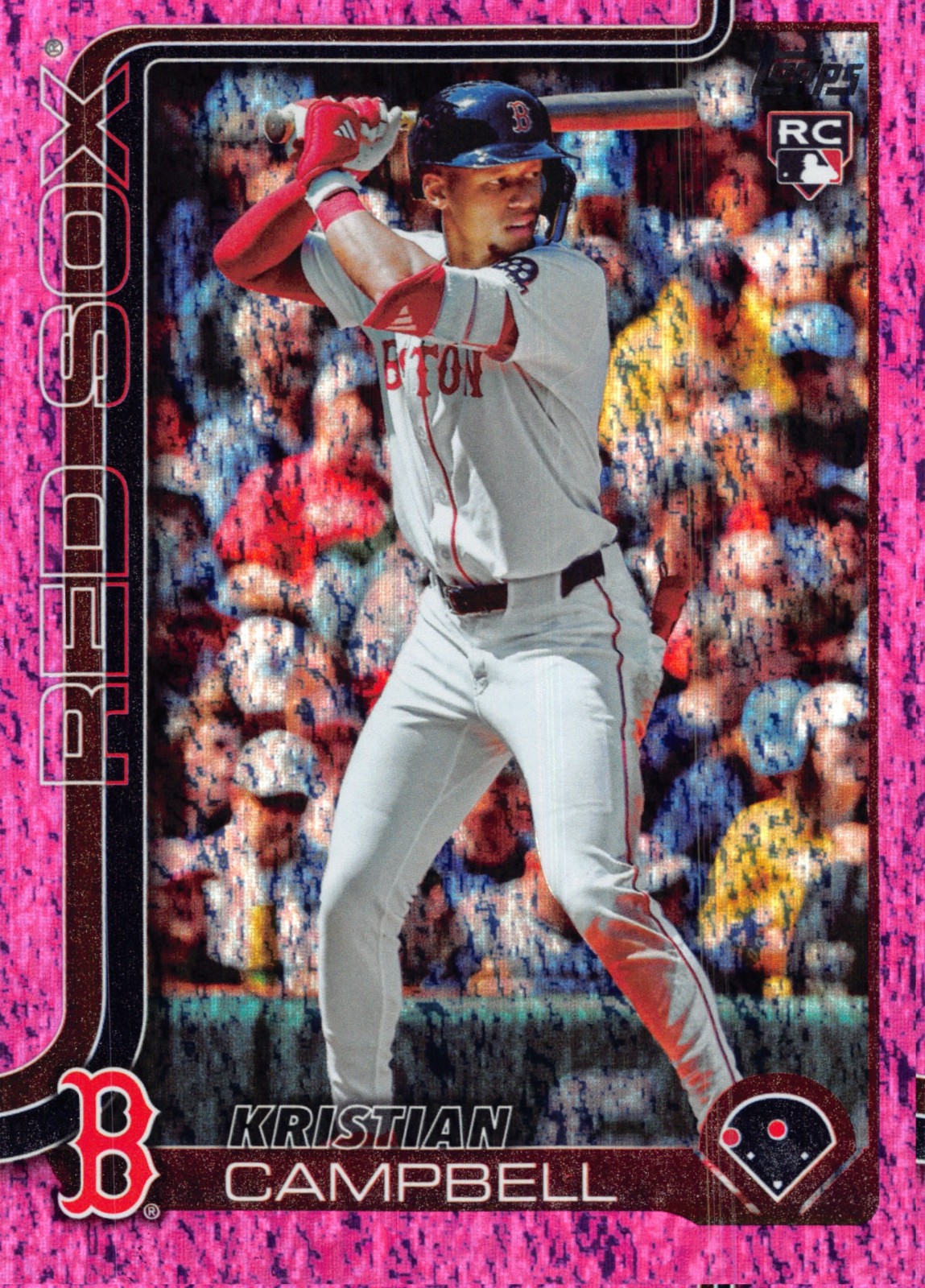 2025 Topps Update #US1 Pink Holo Foil - Kristian Campbell RC