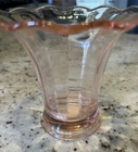 Pink Mayfair Open Rose Vase by Anchor Hocking Depression Glass