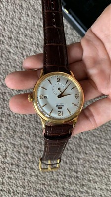 ORIENT F622-UAA0 Automatic Watch Gold Brown Leather Skeleton Back