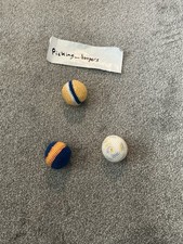 Three Vintage Handmade Hacky Sack Foot Bag Lot of 3