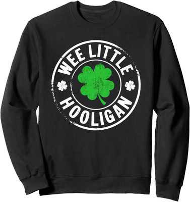 Wee Little Hooligan Saint Patricks Day Vintage Unisex Crewneck Sweatshirt