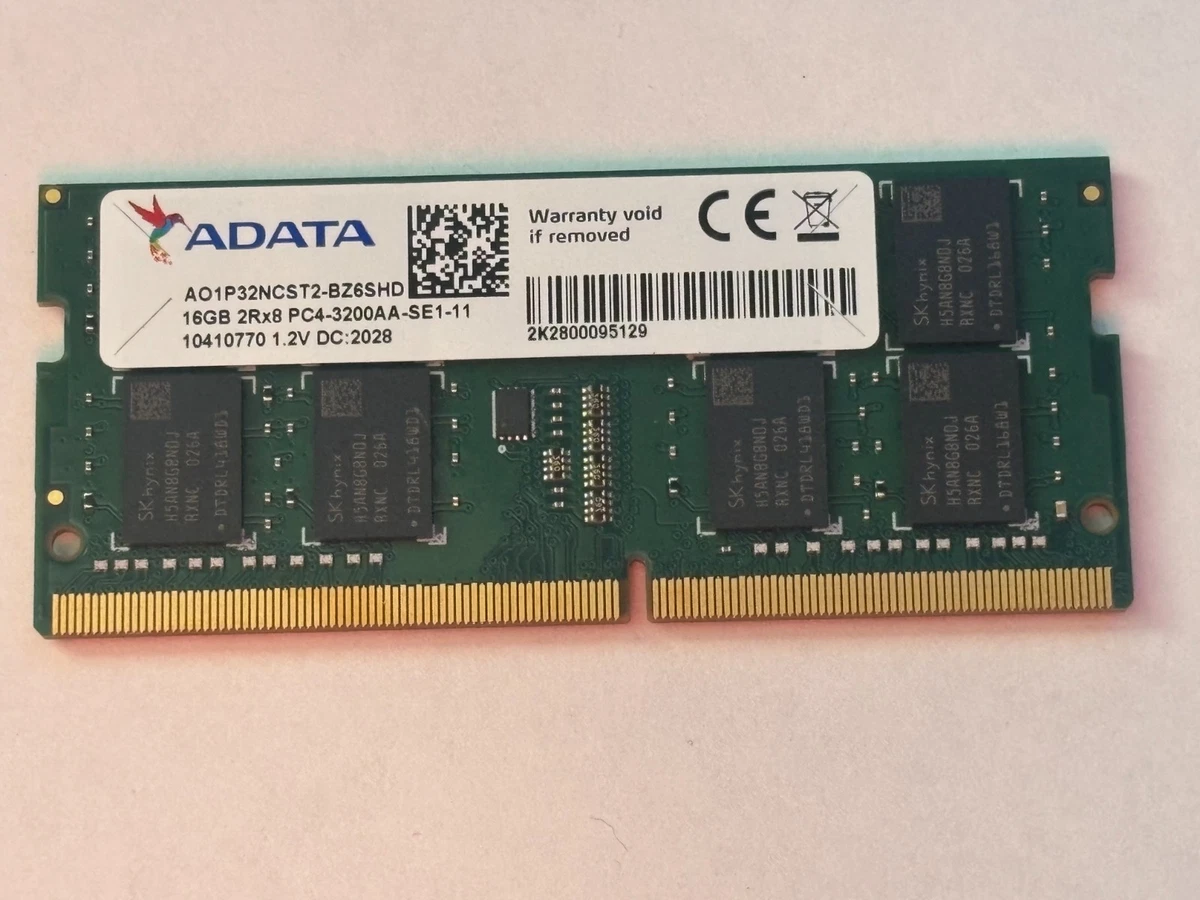 ADATA DDR4 SDRAM 16 GB Capacity per Module Memory (RAM) for sale