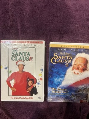 The Santa Clause 1 & 2 (DVD, 1994, 2003, Fullscreen) Tim Allen, DISNEY - Sealed