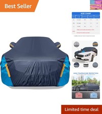 Car Cover Waterproof All Weather for Automobiles, 6 Layers Outdoor Full Exter...