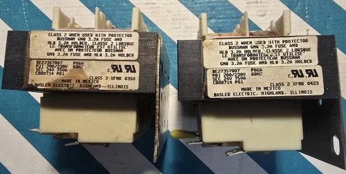 C800714P01 Basler Electric 24vac 75va Transformer 200-230v BE27357007. SET OF 2