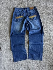 Y2K Rocawear dark blue skater baggy jeans size 36x32 Denim Rare