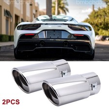 For Maserati mc20 Car Exhaust Pipe Rear Tail Muffler Chrome Stainless Steel Tip